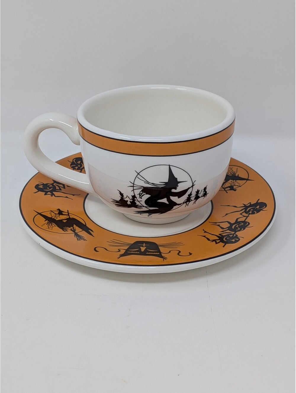 Vintage Bethany Lowe Hobgoblins Halloween Cup Saucer Bruce Elsass New